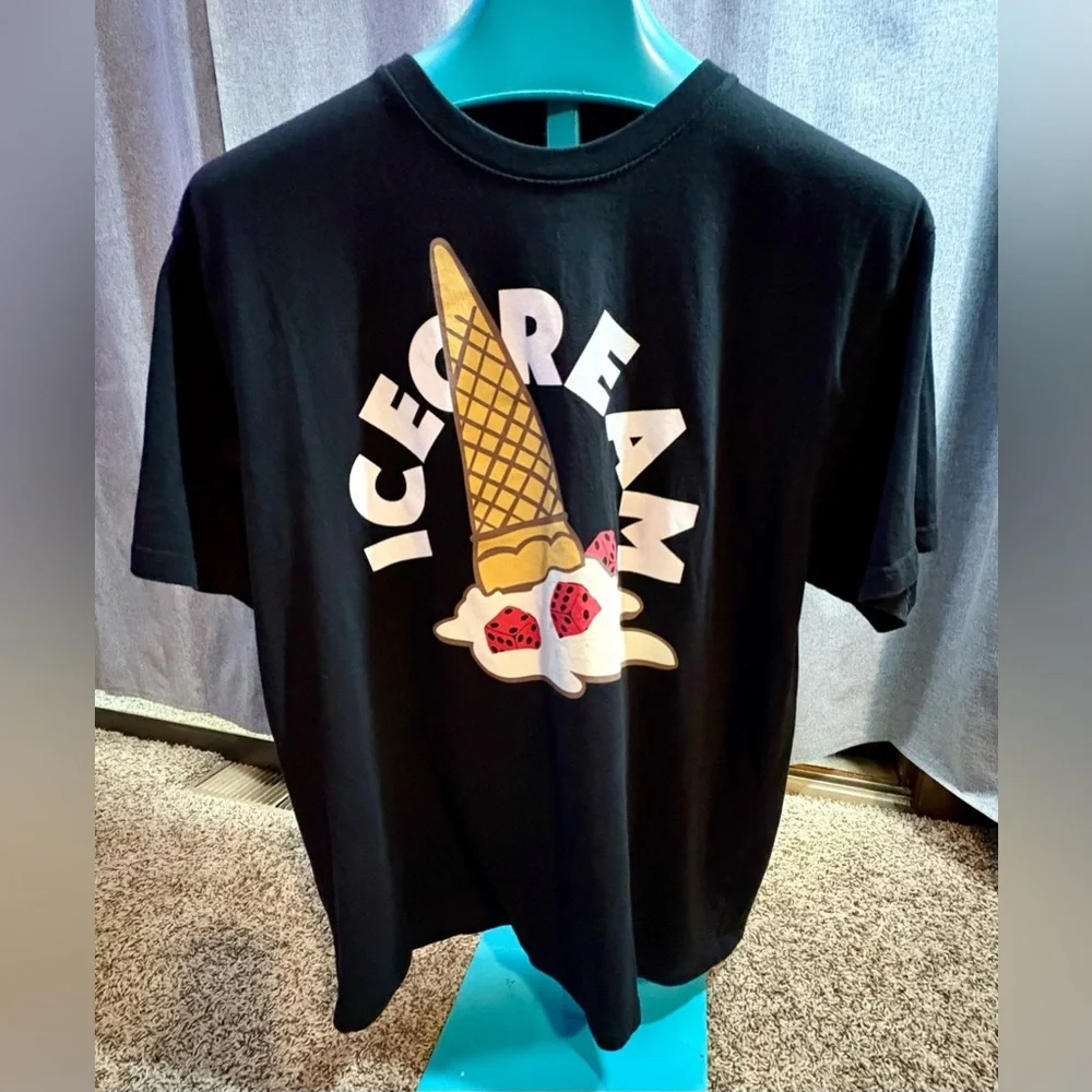 Men’s Ice Cream T-shirt - Black - size XL - Picture 1 of 5